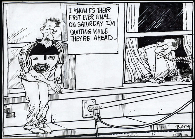 "I know it's their first ever final on Saturday, I'm quitting while they're ahead...." 23 May, 2006.