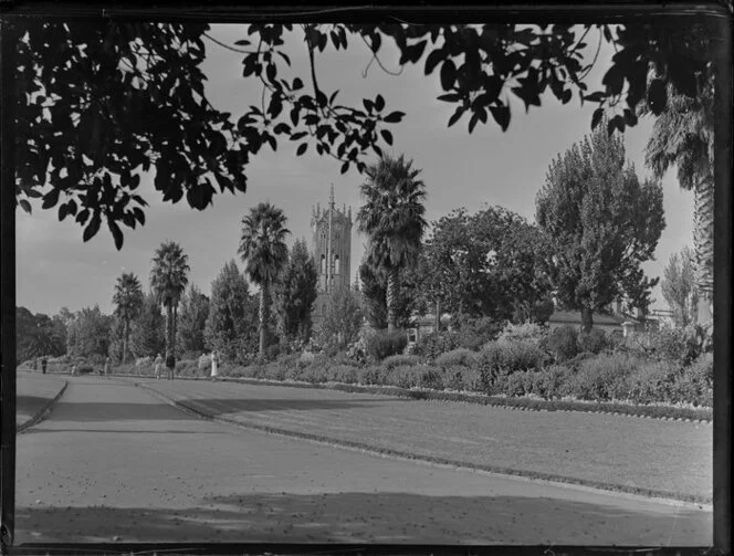 View of Auckland University from Albert Park