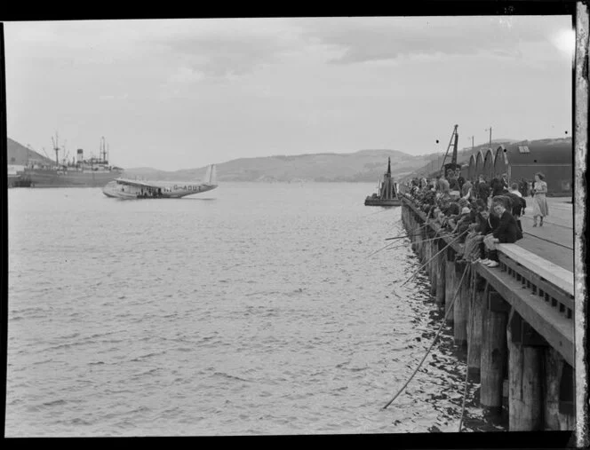 Flying boat, Centaurus, Dunedin Harbour