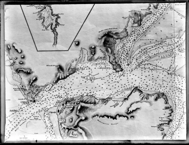 A chart of Manukau Harbour, Auckland