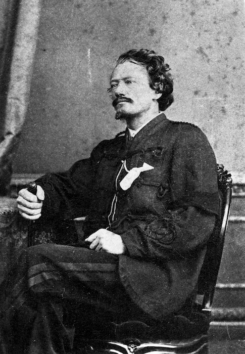 Webster, Hartley (Auckland) fl 1852-1900 :Portrait of Gustavus Ferdinand von Tempsky