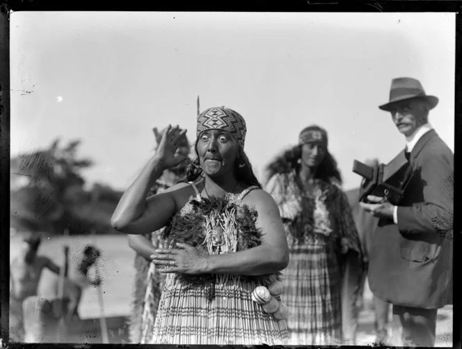 Bella Te Hoari Papakura performing an action song, location unidentified