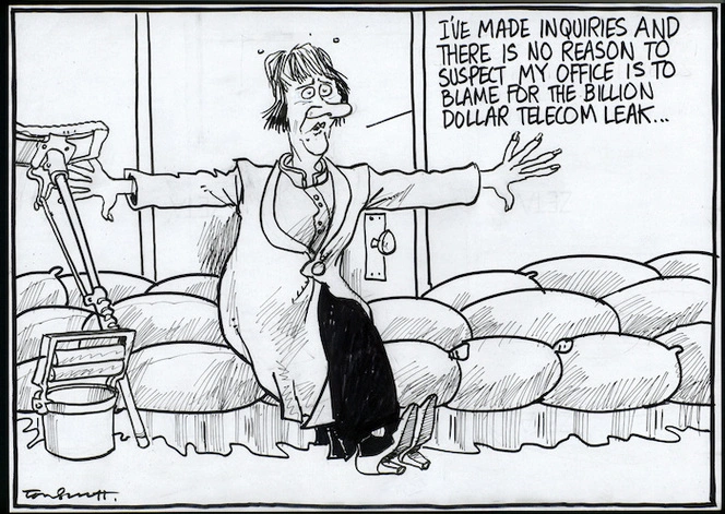 "I've made inquiries and there is no reason to suspect my office is to blame for the billion dollar Telecom leak." 9 May, 2006.