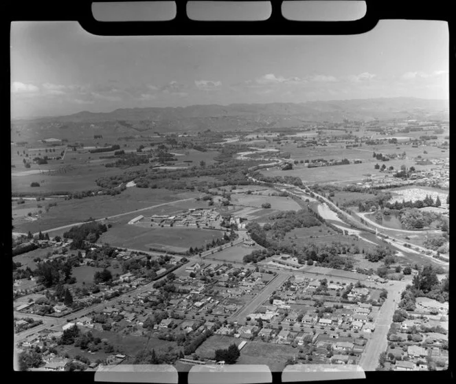 Lansdowne, Masterton, showing school, hospital and river