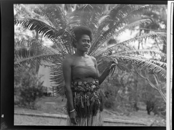 Unidentified young Fijian woman, Ba, Fiji