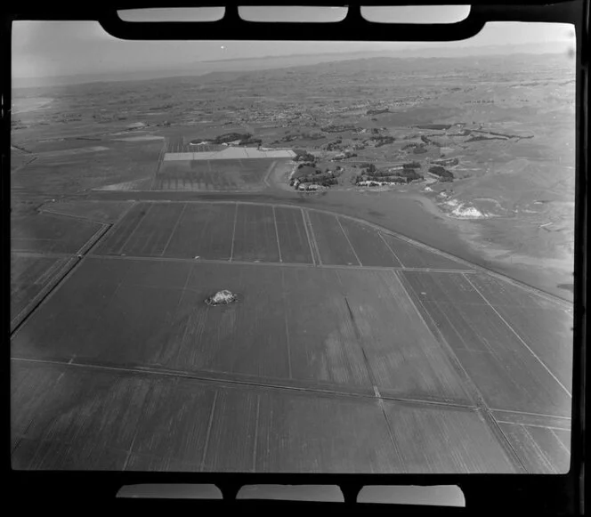 Napier area, Hawkes Bay Region, featuring farmland and including the city, with a glimpse of coastline