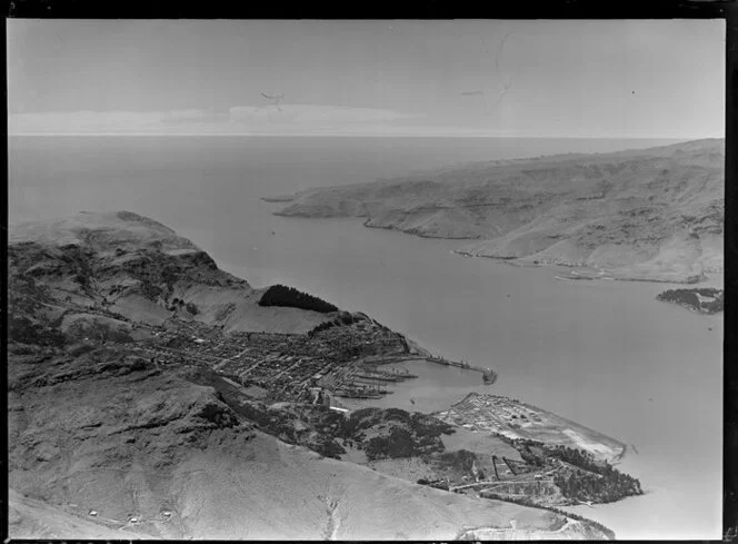 Lyttelton Harbour, Canterbury, looking out to sea