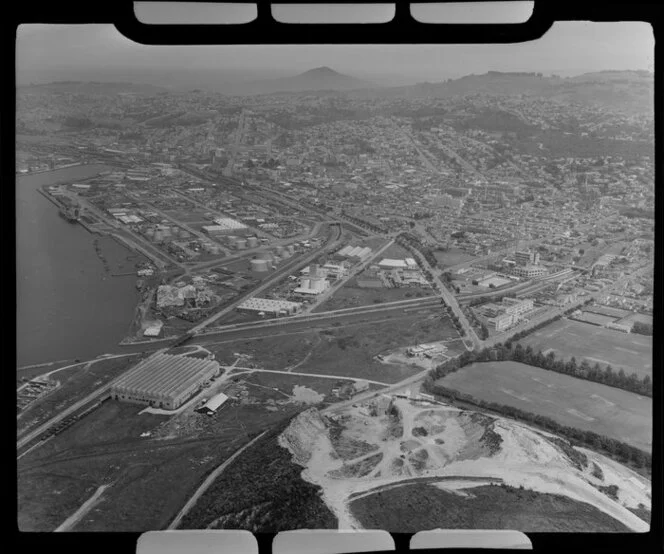 Dunedin waterfront area; Donald Reid and Company Limited to the left.