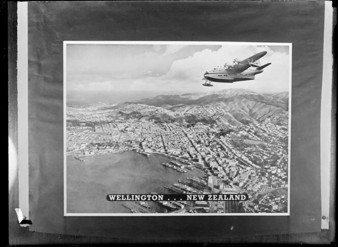 Cover of Whites Aviation view booklet for Wellington, New Zealand