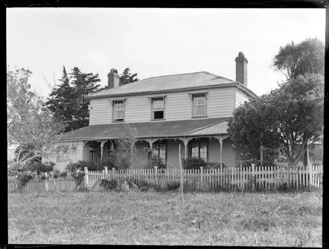 Unidentified two-storied house, Howick, auckland