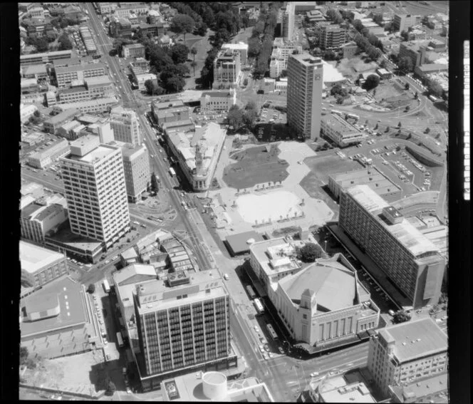 Auckland Town Hall, Aotea Square and the Civic Theatre, Queens Street, Auckland