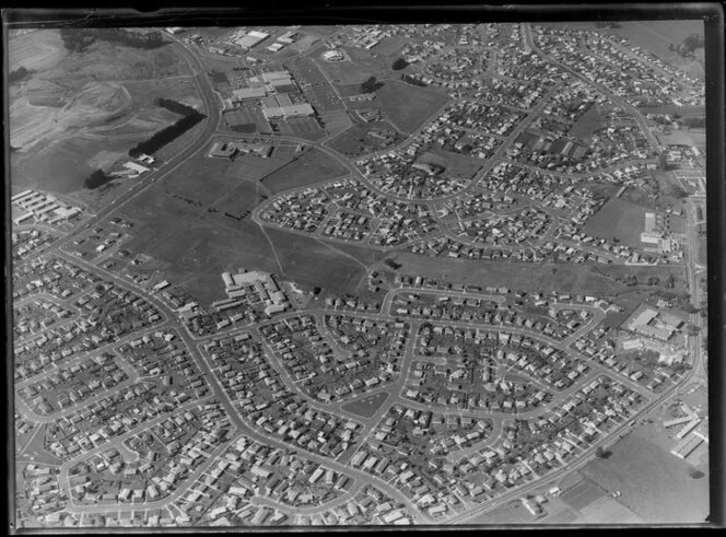 Residential housing, Mangere, Manukau City, Auckland, including Housing Corporation development