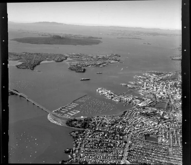 Auckland City, including Waitemata Harbour, North Shore City, and islands of the Hauraki Gulf