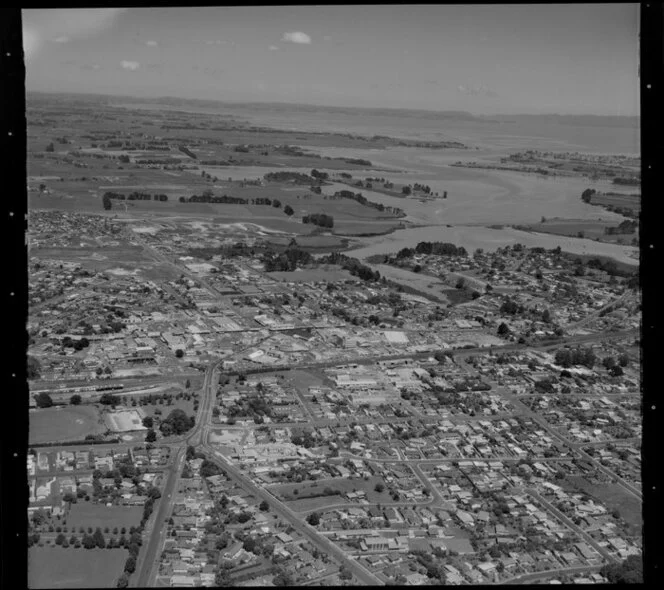 Papakura, Auckland Region, including Main Trunk Line and Pahurehure Inlet