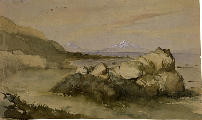 [Barraud, Charles Decimus] 1822-1897 :[Paraoa-nui near Pencarrow, Port Nicholson. 1865]