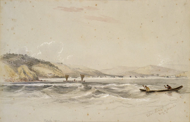 [Martens, Conrad] 1801-1878 :Kororarika, Bay of Islands [April 1835]