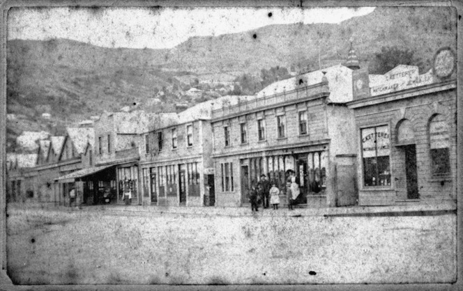 Looking along London Street, Lyttelton