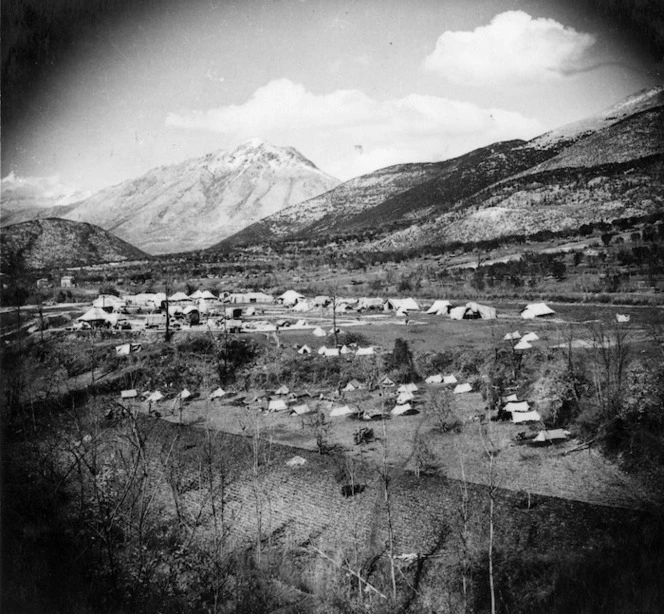 Mignano, Italy, showing the 5th New Zealand Main Dressing Station