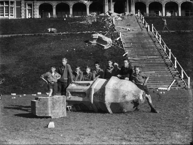 Earthquake damage at Nelson Boys' College