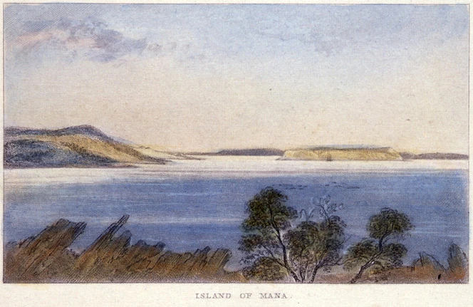 [Brees, Samuel Charles] 1810-1865 :Island of Mana [Between 1842 and 1845. Engraved by H Melville from an original by S C Brees. London, 1849]