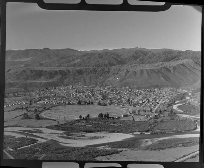 Township of Reefton, including Reefton Racecourse and the Inangahua River, Buller district, West Coast