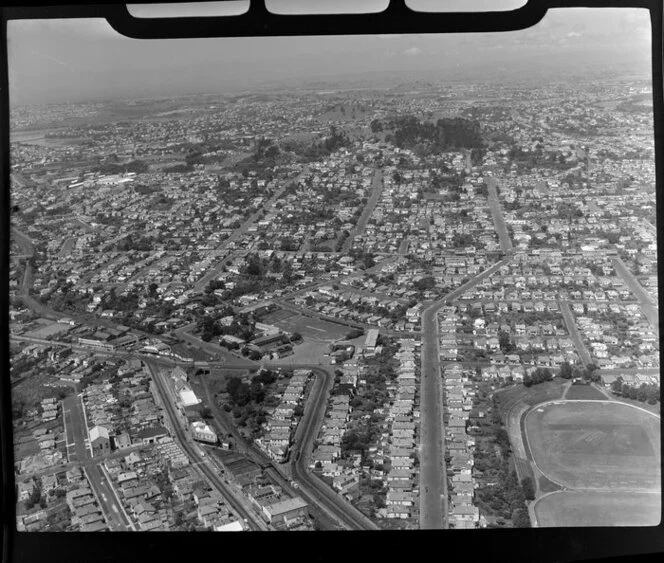 Eden Park, showing Walters Road and Sandringham Road, Mount Eden, Auckland