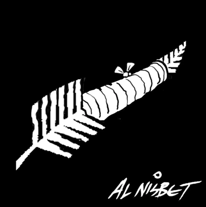 Nisbet, Alistair, 1958-:[All Black fern]. 3 October 2011