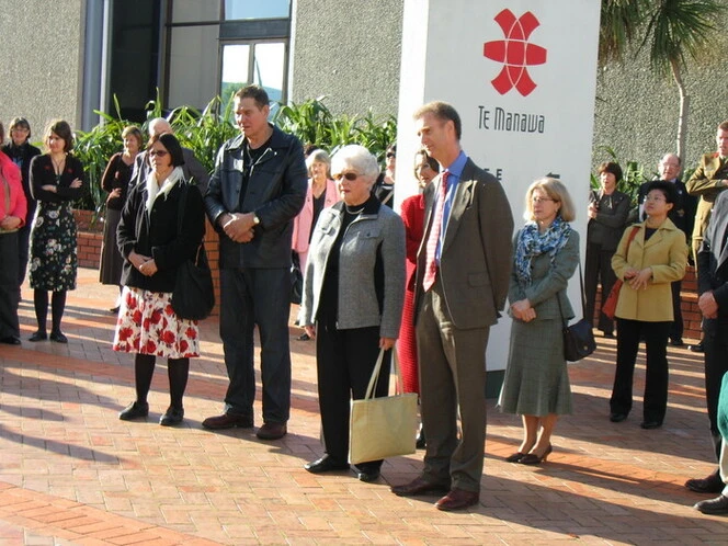 Group outside Te Manawa