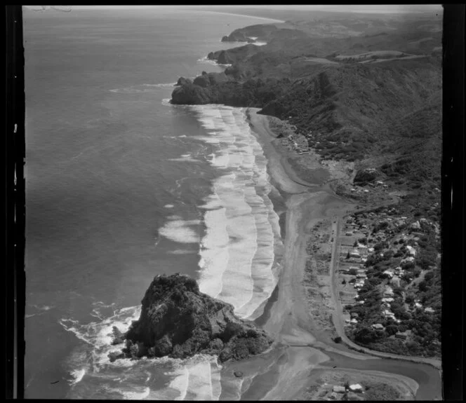 Piha, with Lion Rock, Auckland west coast