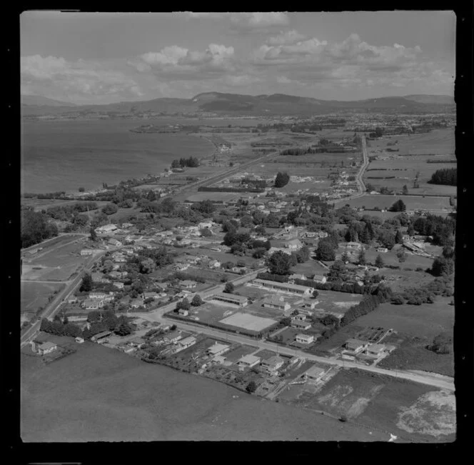 Ngongotaha scene, including Lake Rotorua, Rotorua