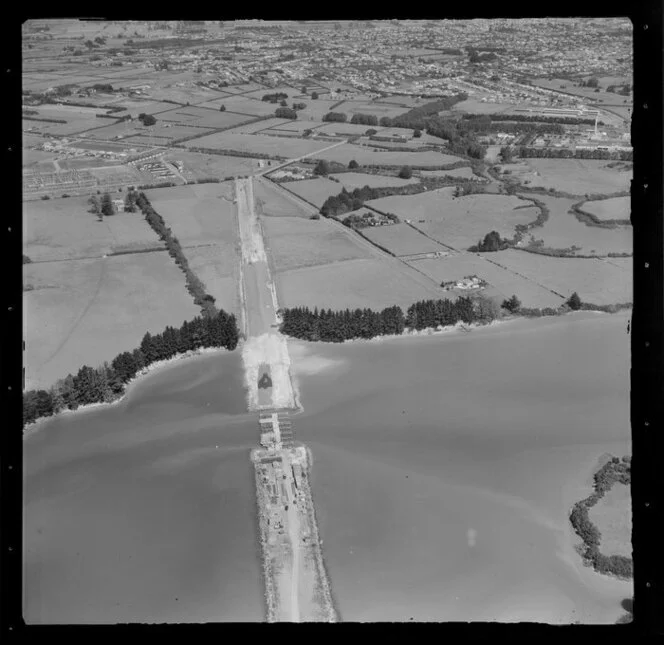 Southern motorway under construction, Otahuhu, Auckland