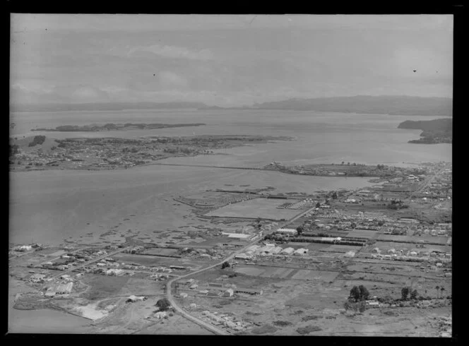 Onehunga, Auckland, showing Mangere Inlet
