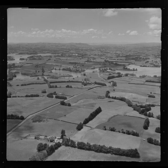 Papakura, Auckland, showing countryside towards Waiuku