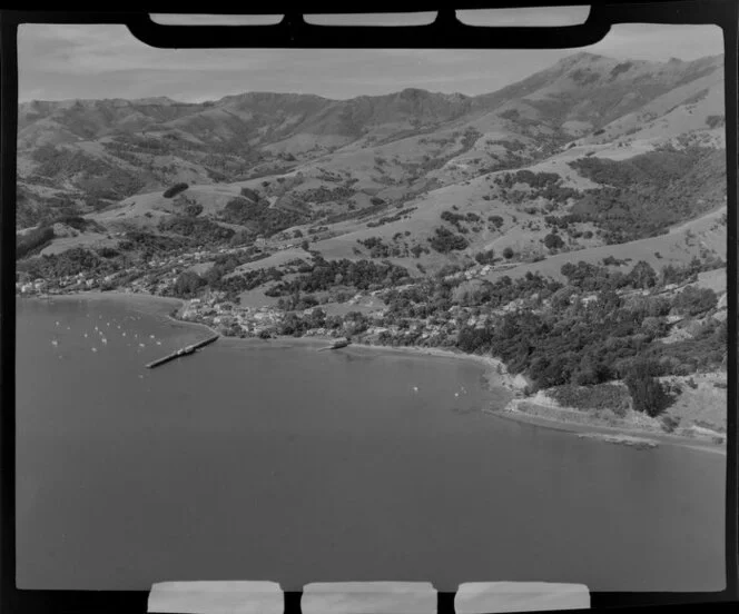 Akaroa, Banks Peninsula, showing French Bay