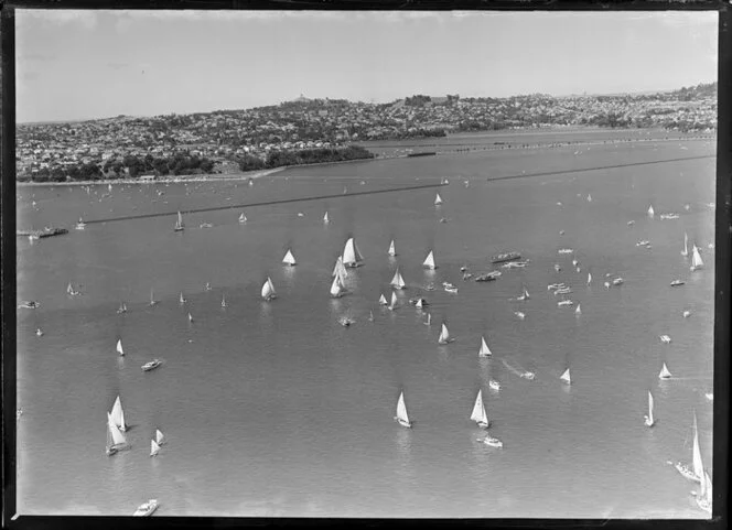 Trans Tasman Regatta, the start of the race on Auckland Harbour