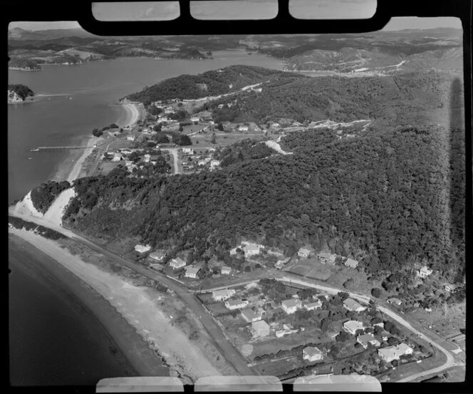 Paihia, showing beach and houses