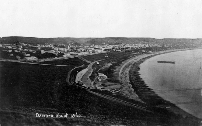 Overlooking Oamaru and the coastline