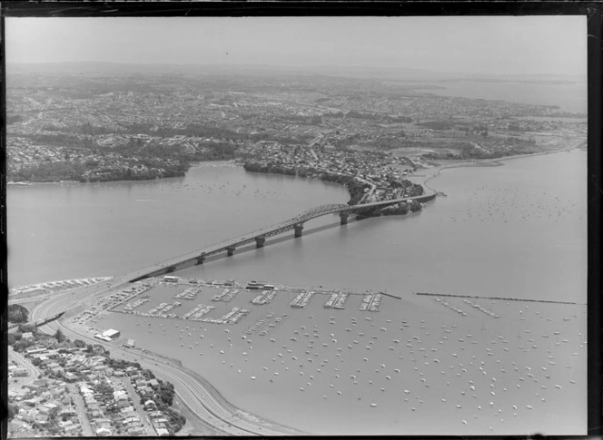 St Mary's Bay and Auckland Harbour Bridge