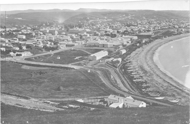 Overlooking Oamaru and coastline