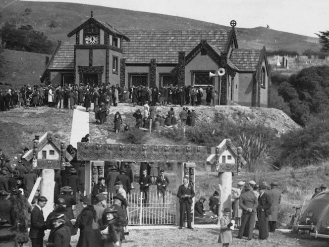 Official opening of the Centennial Memorial Church at Otakou, Dunedin