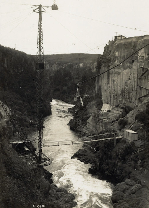 At Arapuni Gorge, while the hydro-electric project was under construction