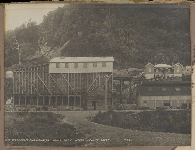 Lock, Henry Thomas, fl 1885-1910? :Bins, workshops and manager's house, Granity