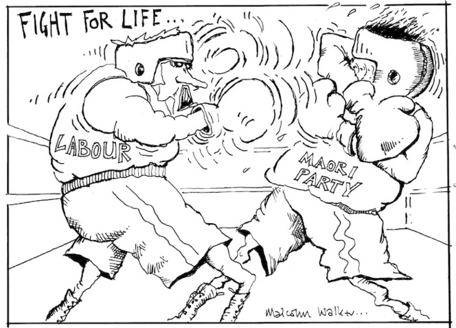 FIGHT FOR LIFE... Labour. Maori Party. Sunday News, 6 August 2004