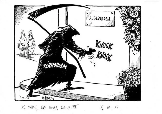 TERRORISM. Australasia. 15 October, 2002