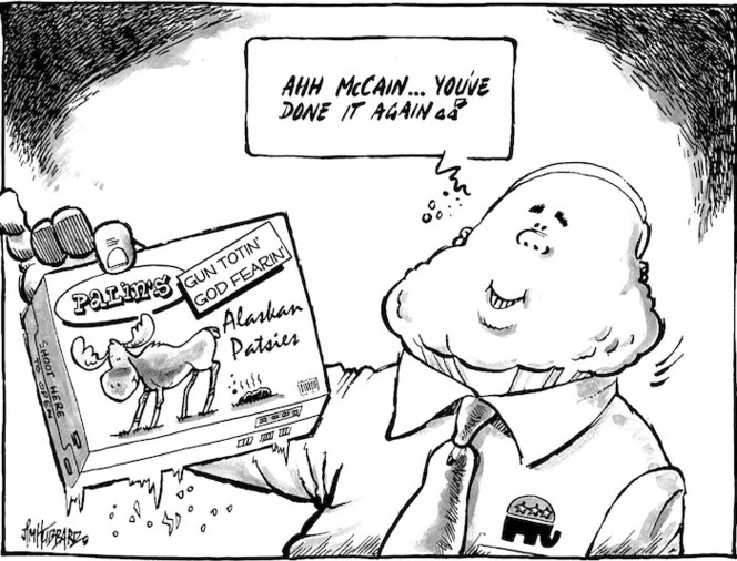 "Ahh McCain... you've done it again.!" 5 September, 2008