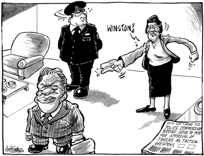 'Police Commissioner Broad goes to MPs for approval of tasers as tactical weapons'. "Winston!" 29 August, 2008