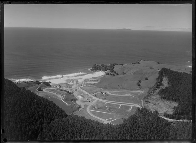 Onemana village under development, Coromandel Peninsula