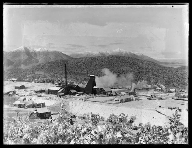 Blackwater mine and surrounding area under snow