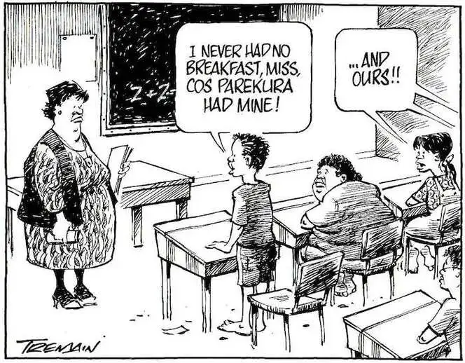 "I never had no breakfast, Miss, cos Parekura had mine!" "...and ours!!" 10 April, 2008