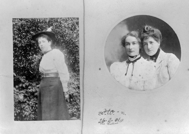 Two portraits of Frances Mary Hodgkins, one includes Winnie Brotherton